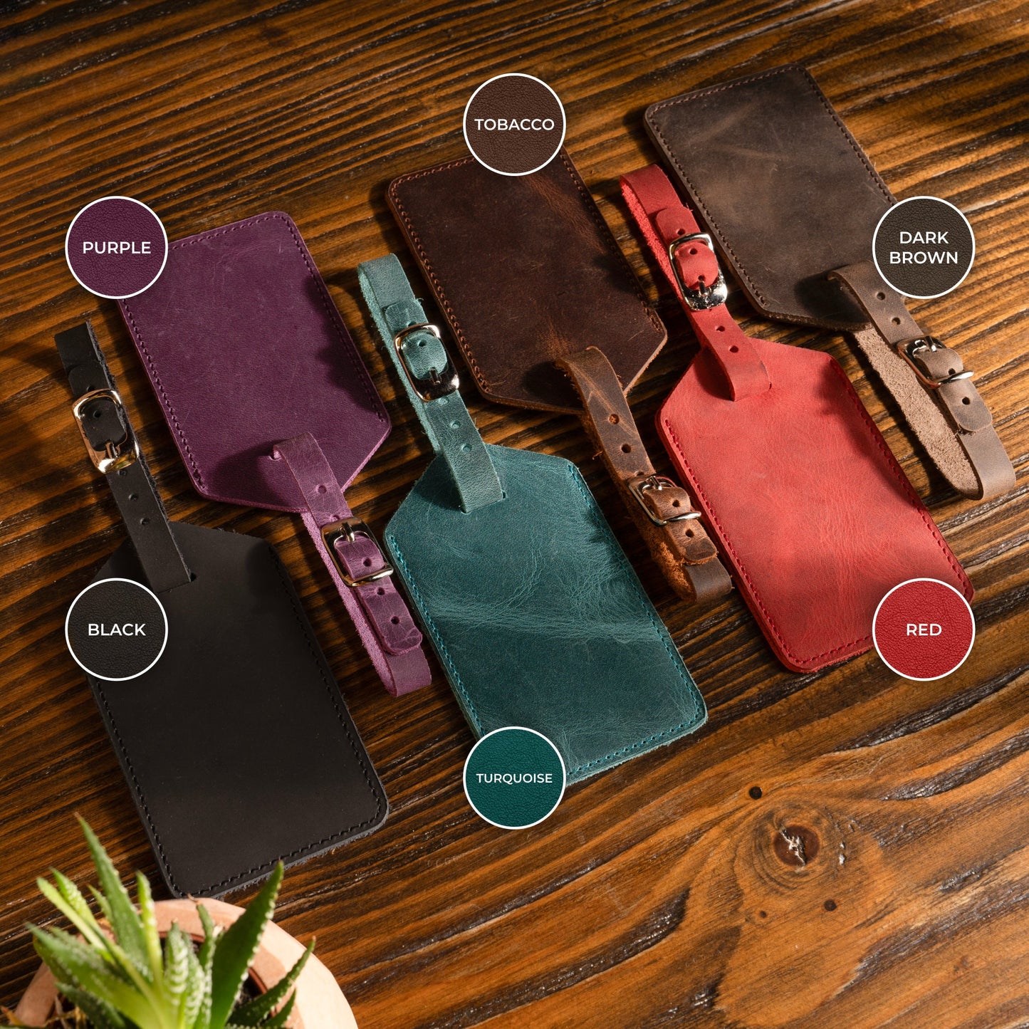 Personalized Leather Luggage Tags | Custom Leather Travel Tag | Traveler's Gift Tag | Wedding Favors | Luggage Tag | Handmade Leather Tag |