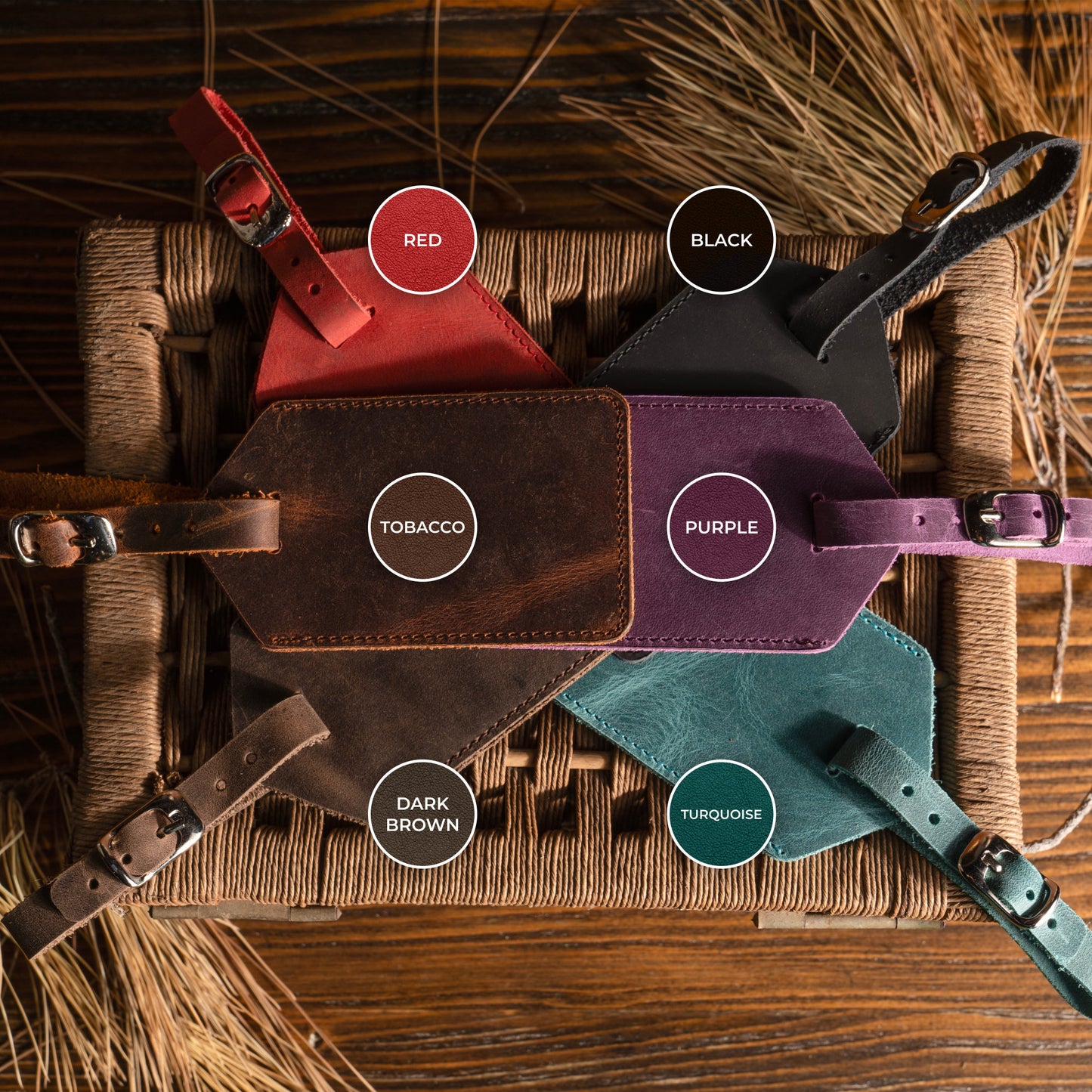 Personalized Leather Luggage Tags | Custom Leather Travel Tag | Traveler's Gift Tag | Wedding Favors | Luggage Tag | Handmade Leather Tag |